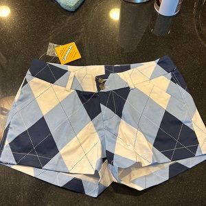 NWT argyle Loudmouth mini shorts